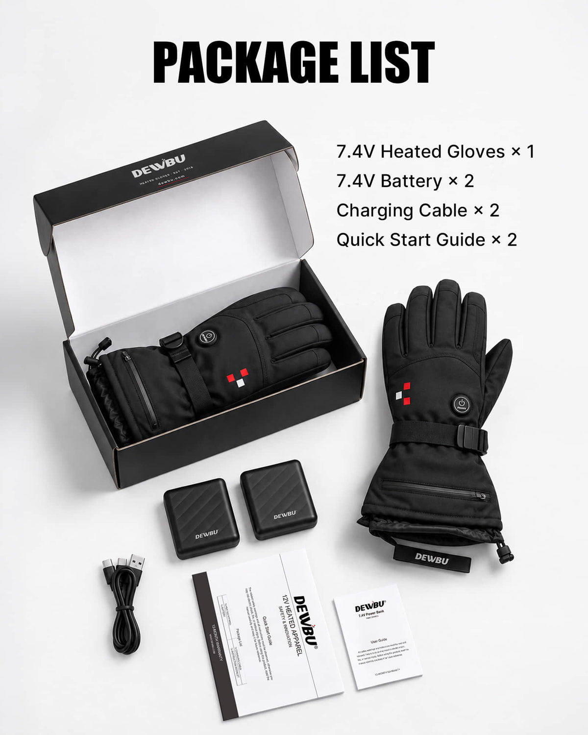 Pre-Order | Heated Gloves for Men and Women with 7.4V Battery Pack