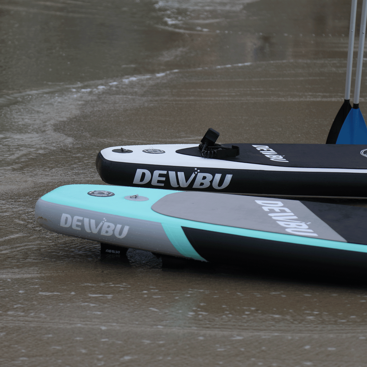 DEWBU Inflatable Stand Up Paddle Board with Paddle Surfboards-Green