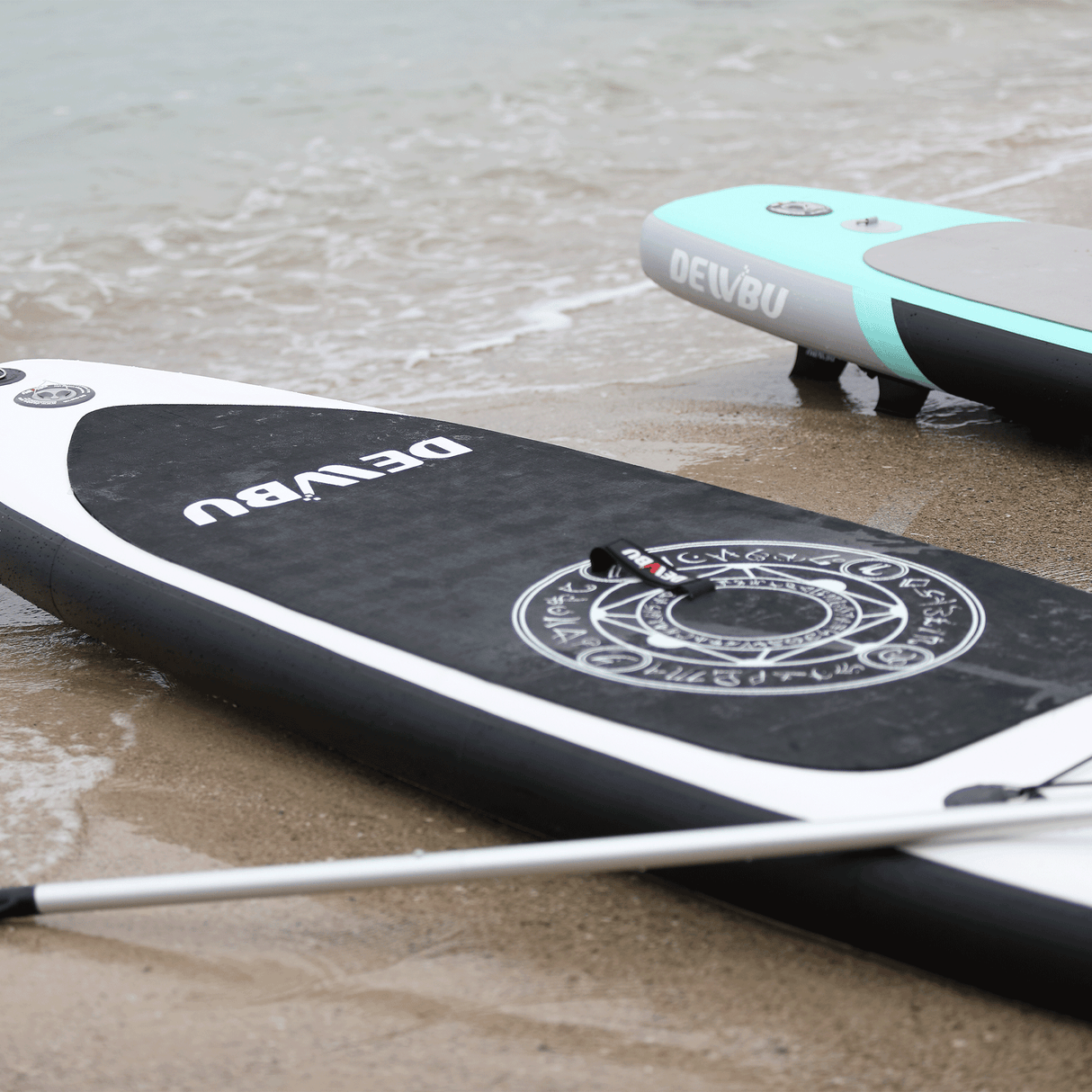 DEWBU Inflatable Stand Up Paddle Board with Paddle Surfboards-Green