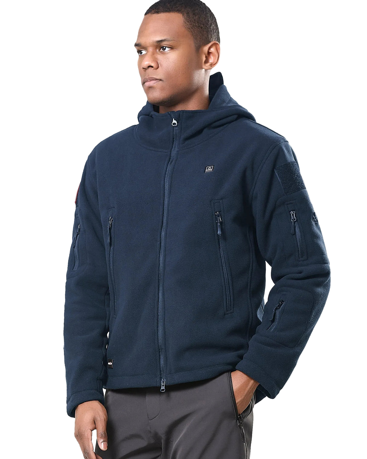Men's Polar Fleece Heated Jacket With 12V Battery Pack