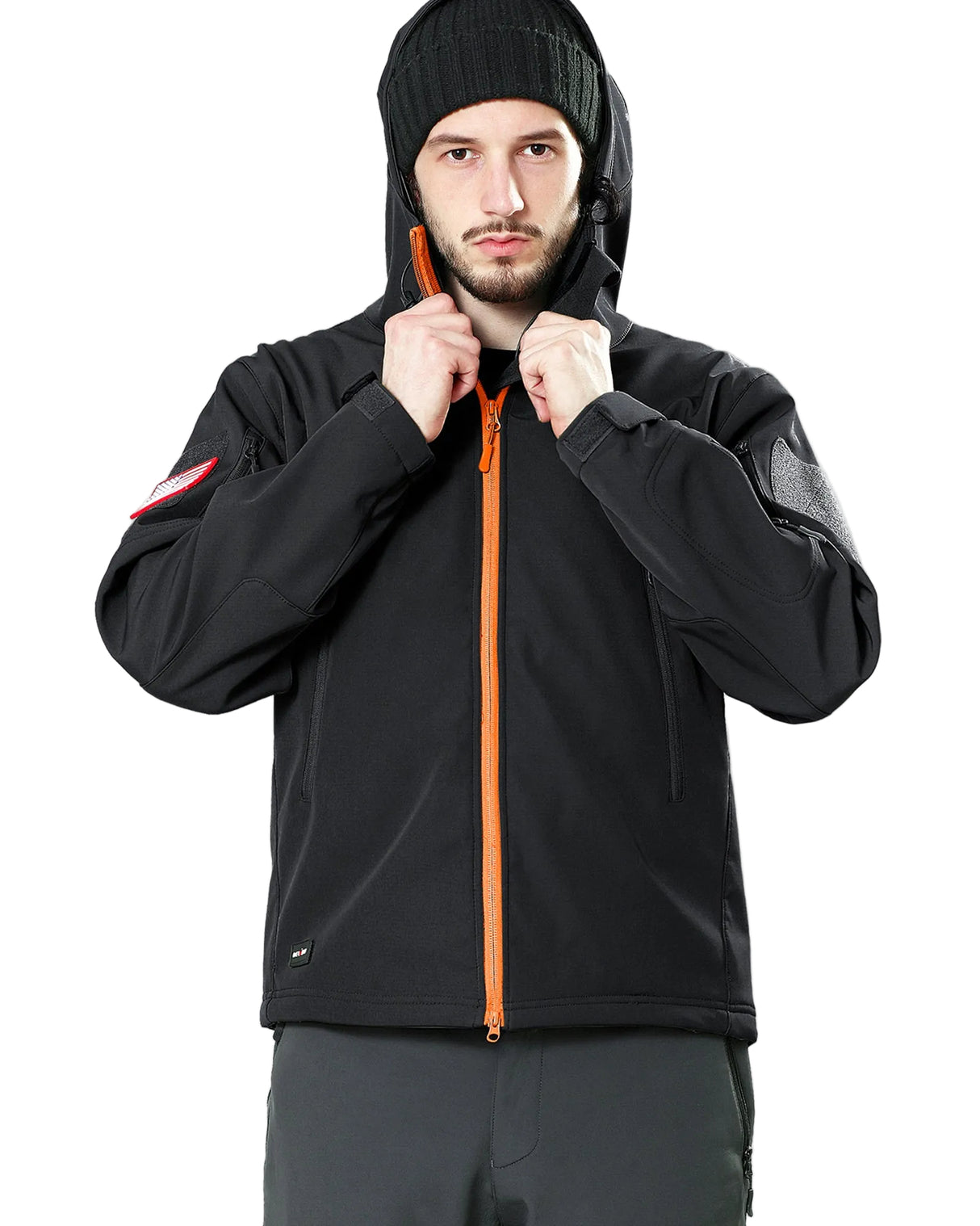 Men's Soft Shell Heated Jacket With 12V Battery Pack