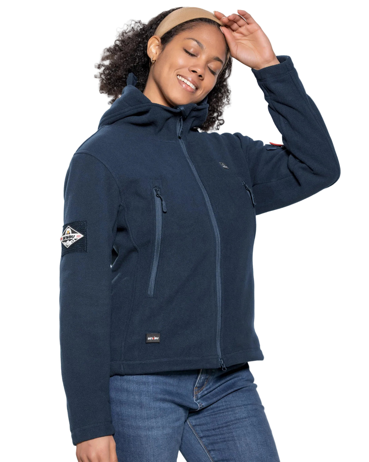 Women's Polar Fleece Heated Jacket With 12V Battery Pack