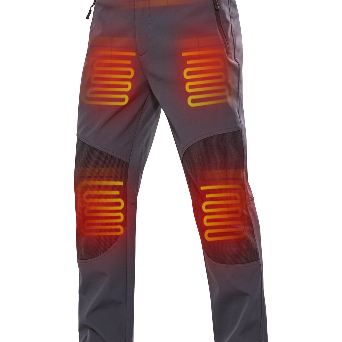DEWBU® Men's Soft Shell Heated Pants with 12V Battery Pack Fleece