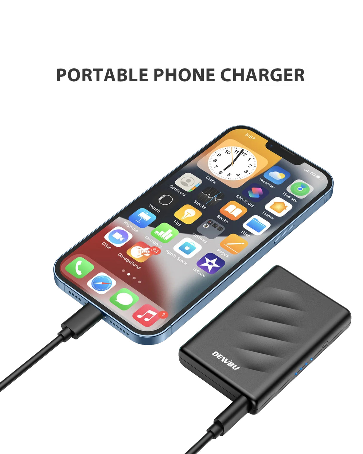 DEWBU® 5V Power Bank Charger For Heated Gloves Batteries