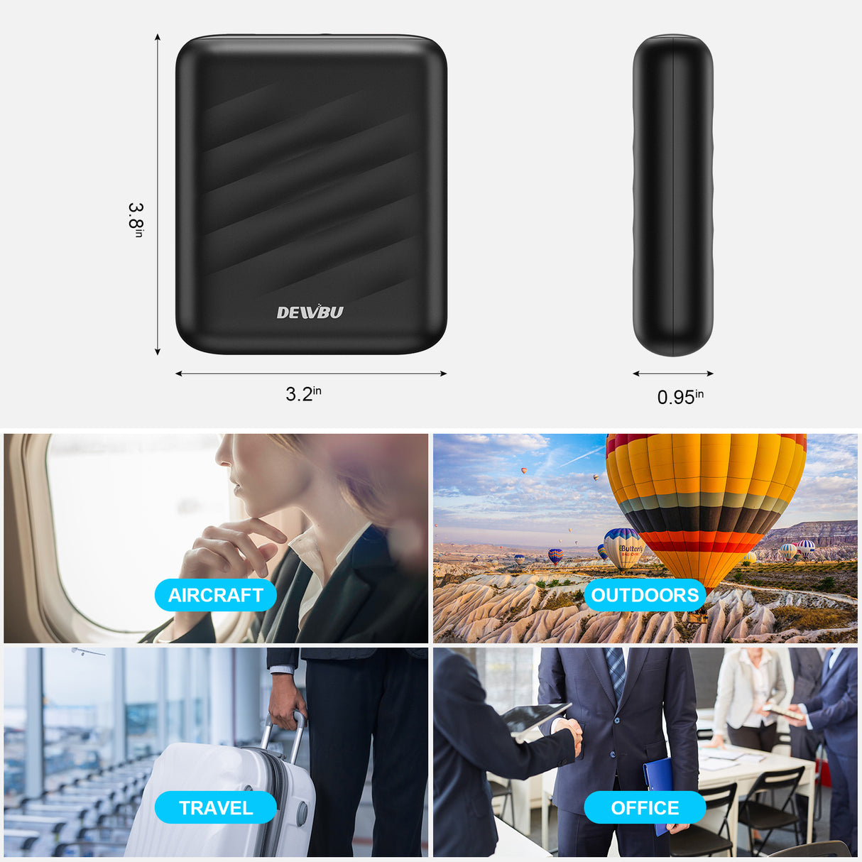 Heated Jacket 7.4V Power Bank with Intelligent LED Display