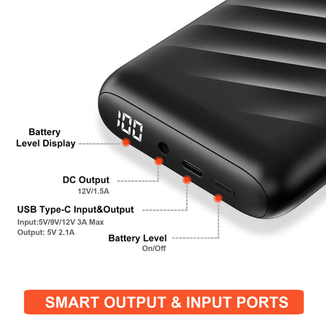 DEWBU® 12V Power Bank Charger For Heated Jackets  Batteries