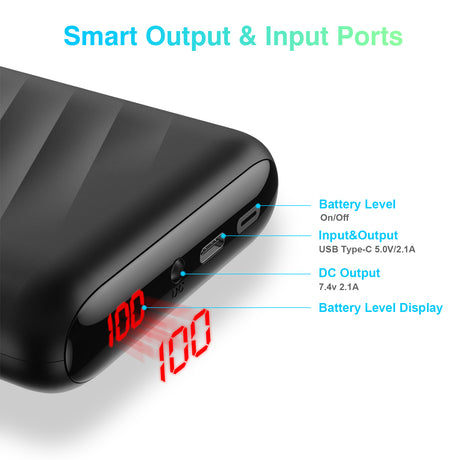 Heated Jacket 7.4V Power Bank with Intelligent LED Display