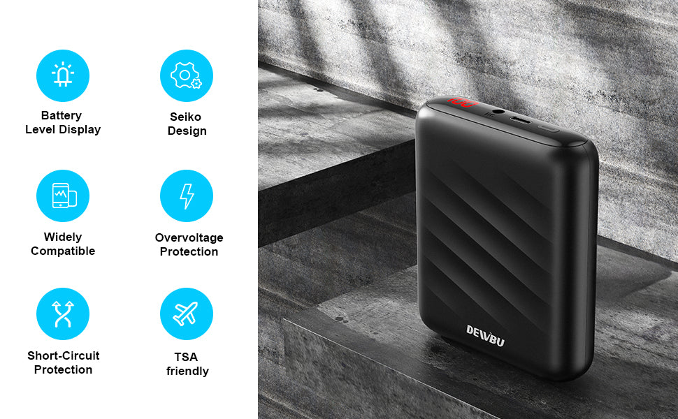 Heated Jacket 7.4V Power Bank with Intelligent LED Display