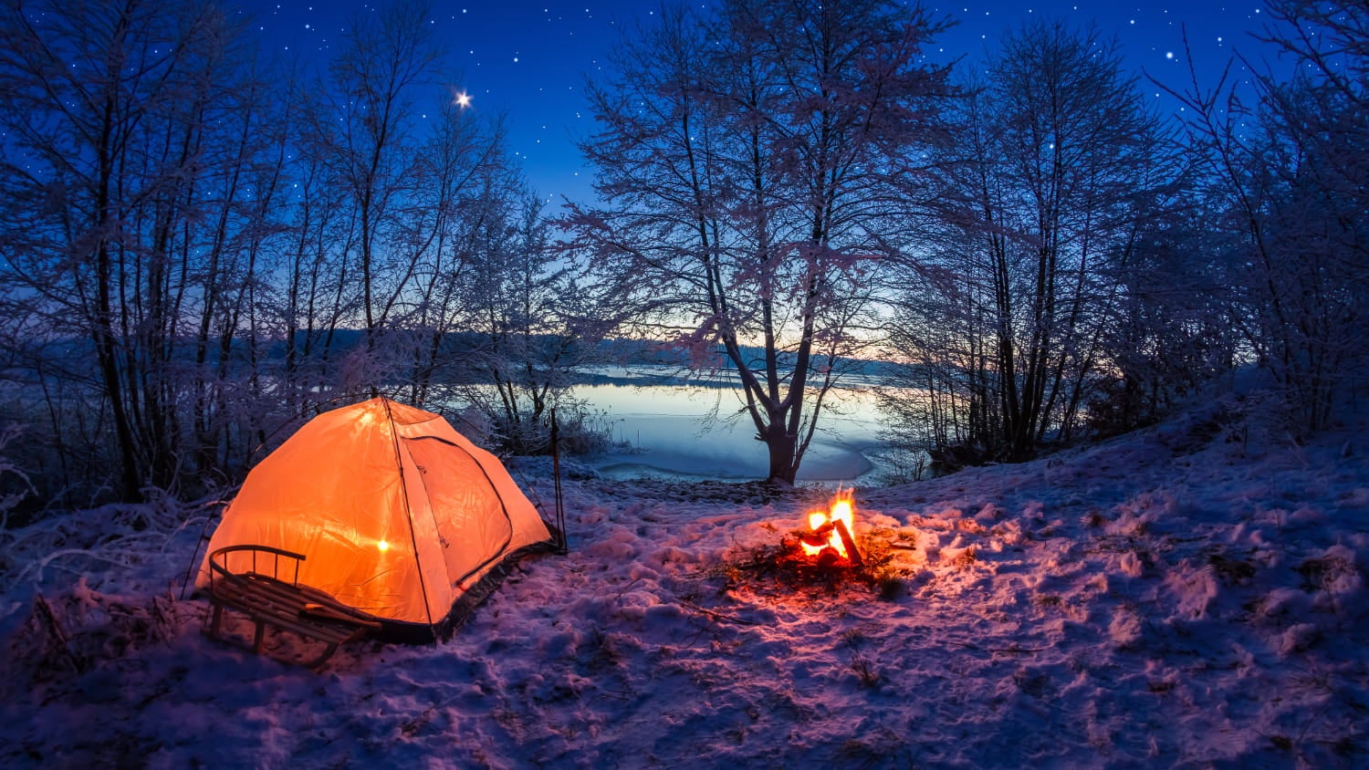 How to stay outlet warm in a tent