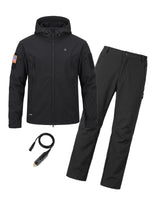 12V Men's Worksite Full-Body Softshell Heated Suit  & Cigarette Lighter Cable Bundle