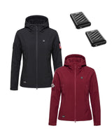 12V Softshell Heated Jacket & Extra Battery Gift Bundle for Women