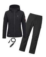 12V Women's Worksite Full-Body Softshell Heated Suit  & Cigarette Lighter Cable Bundle
