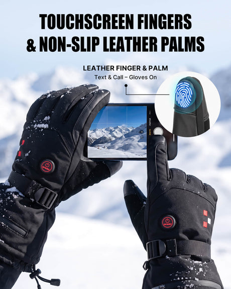 Heated Gloves for Men and Women with 7.4V Battery Pack
