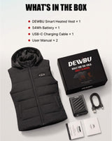 Pre-Order Men's AI-Powered Smart Heated Vest with 12V Battery Pack