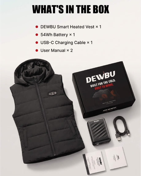 Pre-Order | Men's AI-Powered Smart Heated Vest with 12V Battery Pack