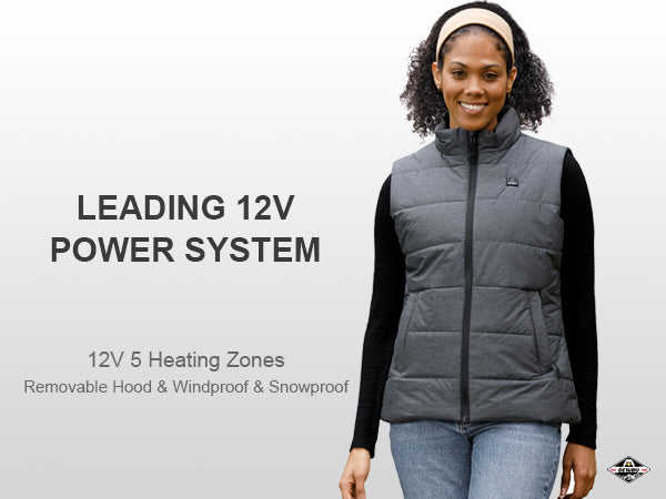 DEWBU® Women's Heated Vest With 12V Battery Pack - Grey