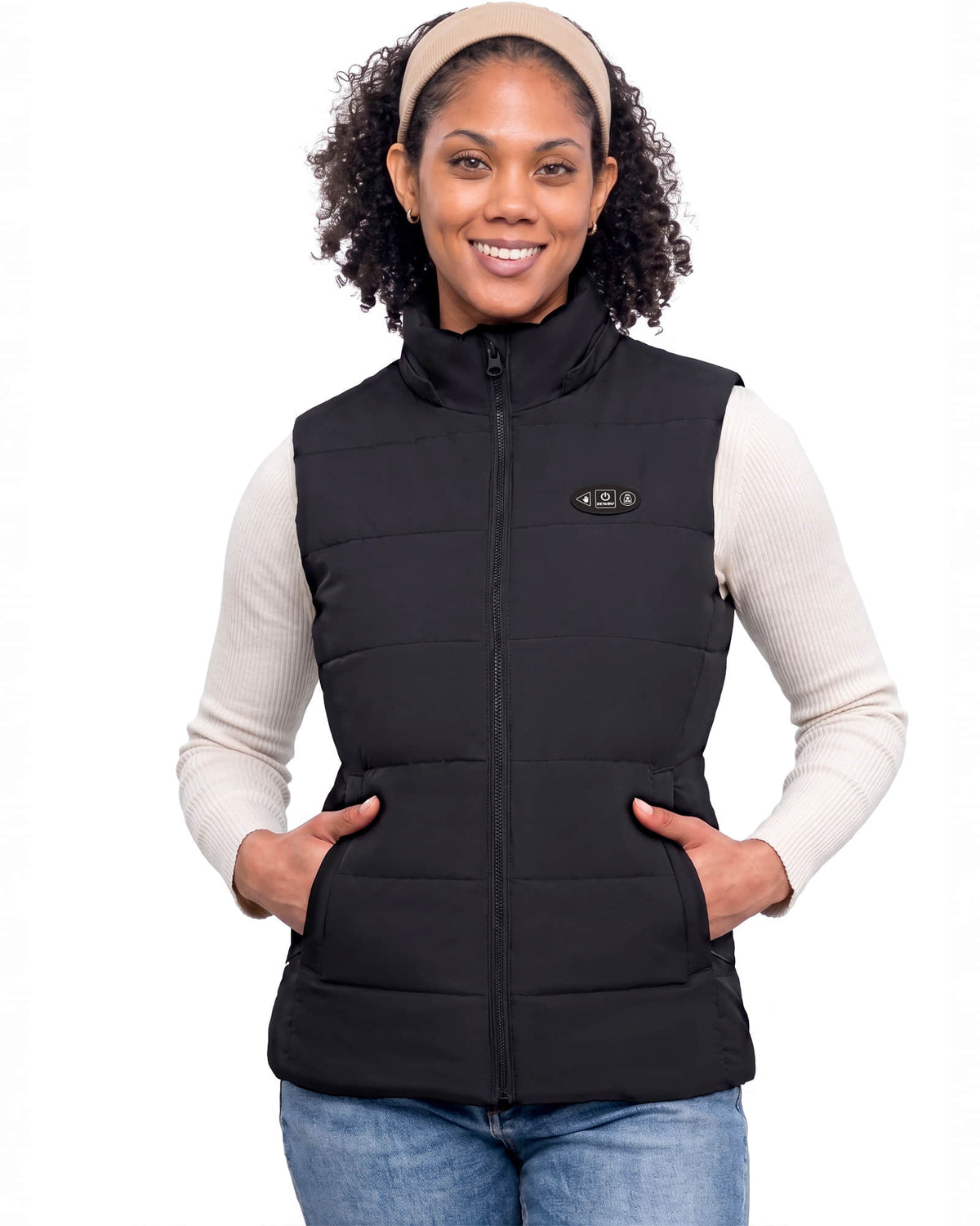 Pre-Order Women's AI-Powered Smart Heated Vest with 12V Battery Pack