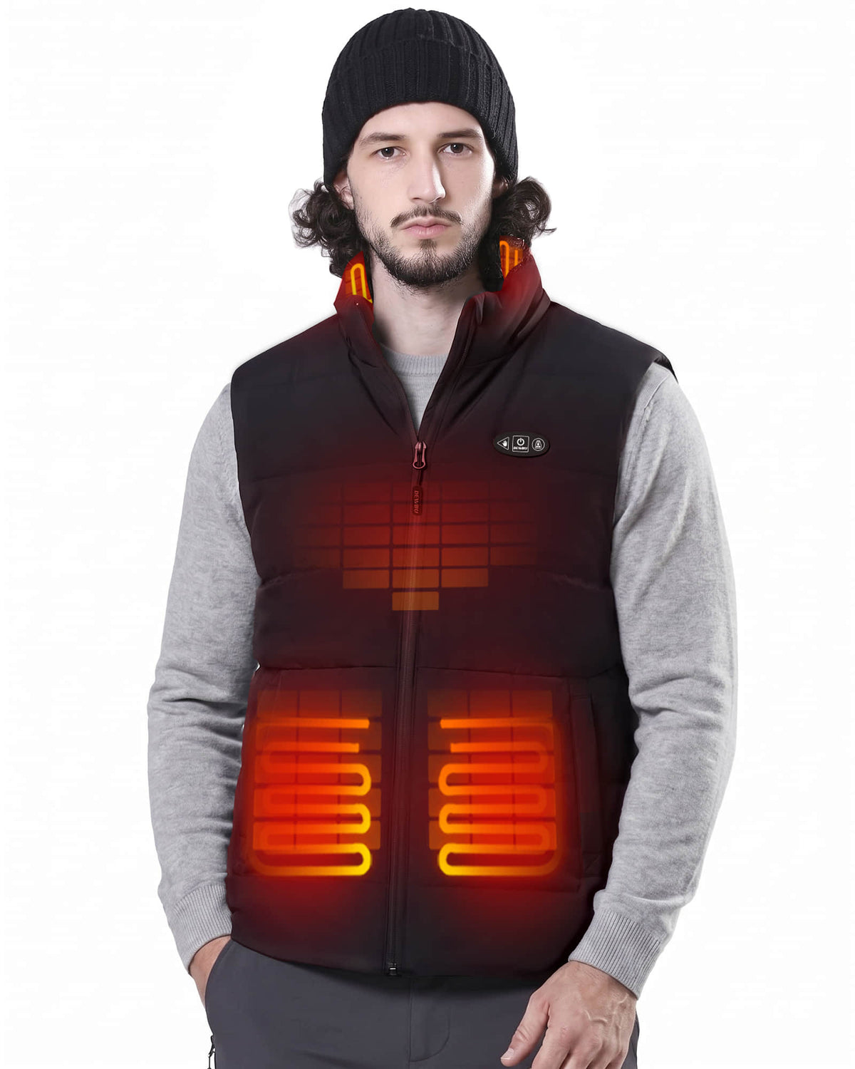 Pre-Order Men's AI-Powered Smart Heated Vest with 12V Battery Pack
