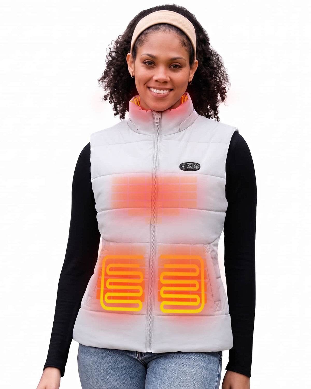Pre-Order Women's AI-Powered Smart Heated Vest with 12V Battery Pack