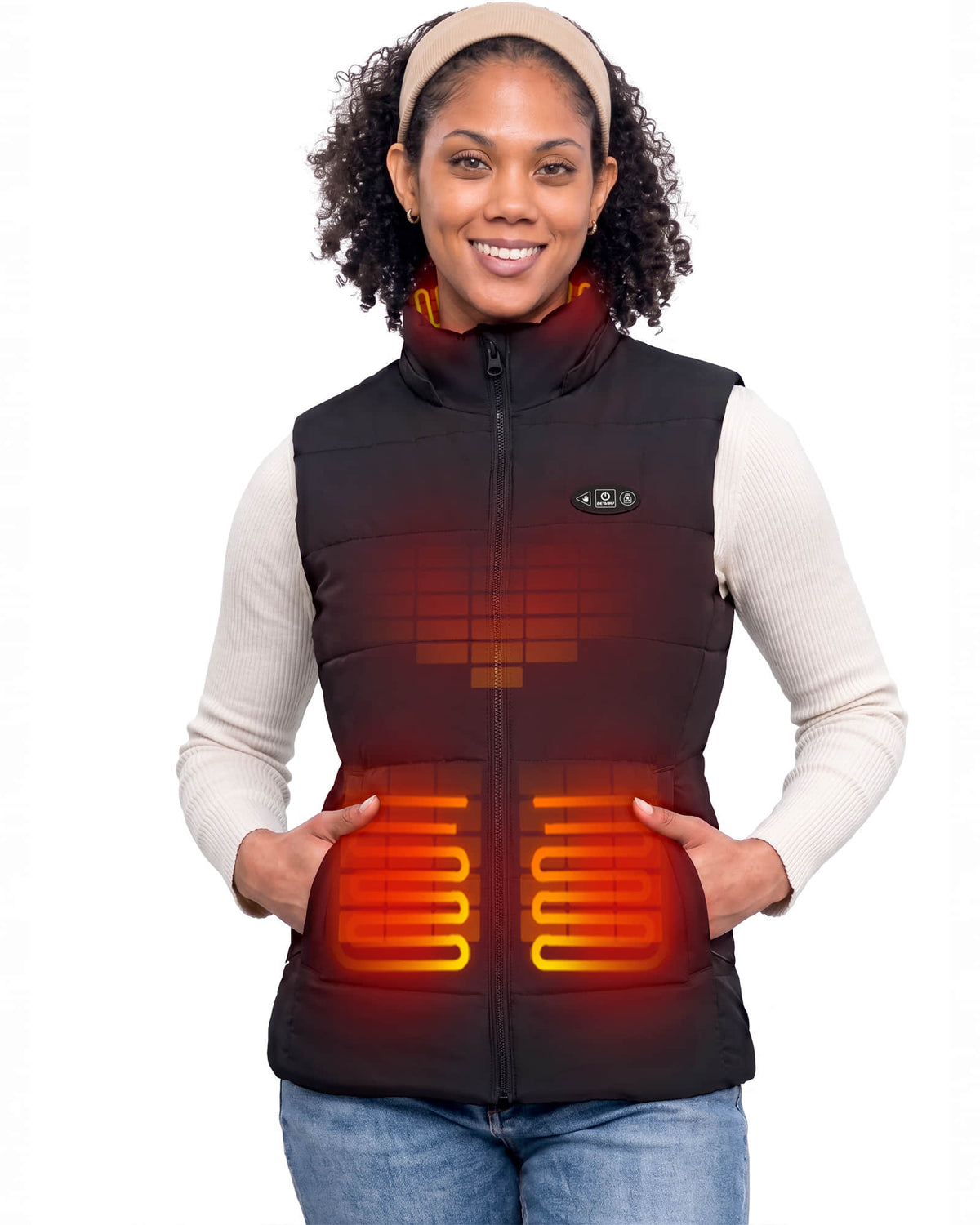 Pre-Order Women's AI-Powered Smart Heated Vest with 12V Battery Pack