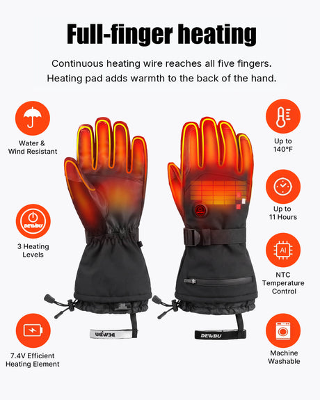 Pre-Order | Heated Gloves for Men and Women with 7.4V Battery Pack