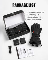 Heated Gloves for Men and Women with 7.4V Battery Pack