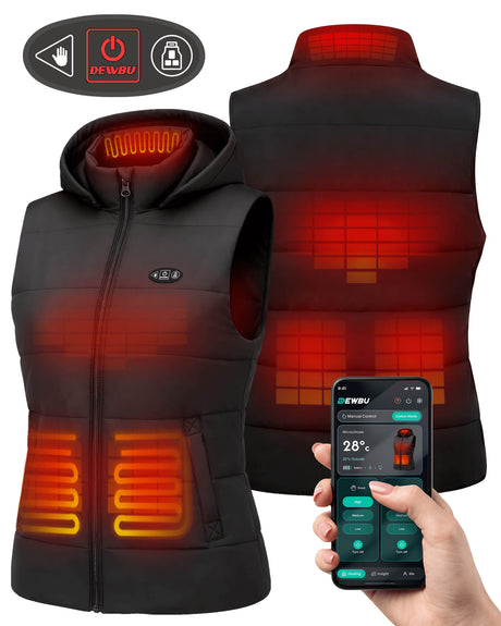 Pre-Order | Women's AI-Powered Smart Heated Vest with 12V Battery Pack