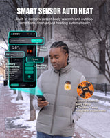 Pre-Order Men's AI-Powered Smart Heated Vest with 12V Battery Pack