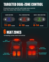 Pre-Order Men's AI-Powered Smart Heated Vest with 12V Battery Pack