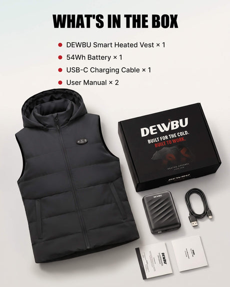Pre-Order | Men's AI-Powered Smart Heated Vest with 12V Battery Pack