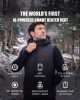 Pre-Order Men's AI-Powered Smart Heated Vest with 12V Battery Pack