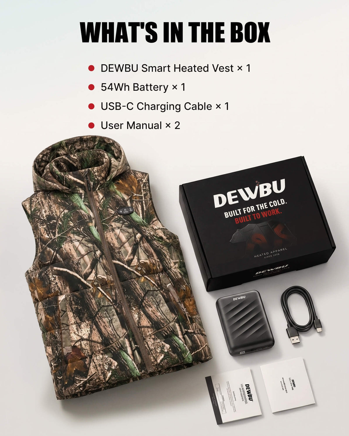 Pre-Order | Men's AI-Powered Smart Heated Vest with 12V Battery Pack
