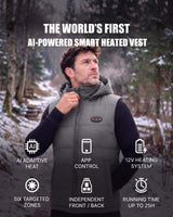 Pre-Order Men's AI-Powered Smart Heated Vest with 12V Battery Pack
