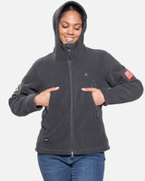 Women's Polar Fleece Heated Jacket With 12V Battery Pack