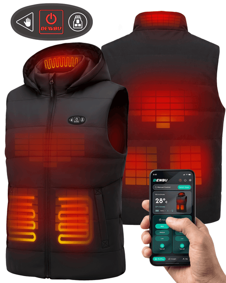 Pre-Order | Men's AI-Powered Smart Heated Vest with 12V Battery Pack