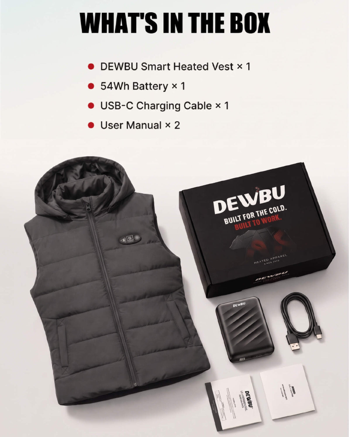 Pre-Order Men's AI-Powered Smart Heated Vest with 12V Battery Pack
