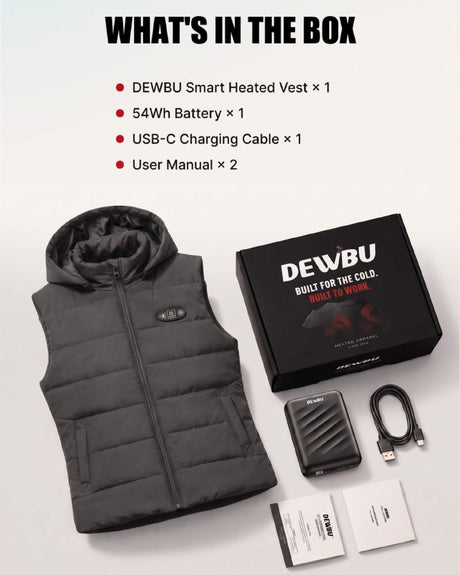 Pre-Order | Men's AI-Powered Smart Heated Vest with 12V Battery Pack