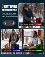 Pre-Order Men's AI-Powered Smart Heated Vest with 12V Battery Pack