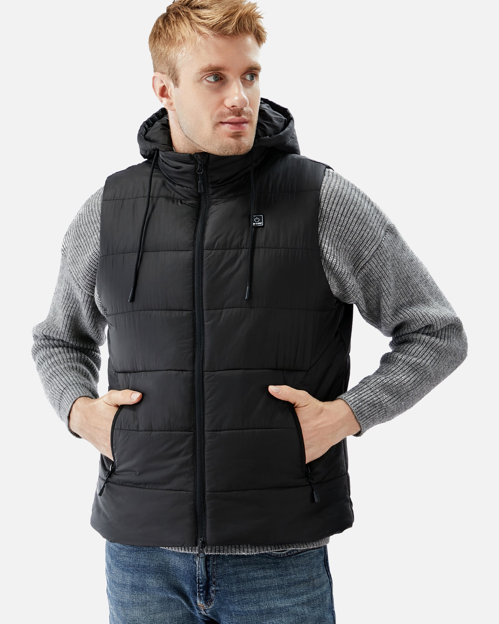 DEWBU® Men's Heated Jacket Detachable Hood With 12V Battery Pack