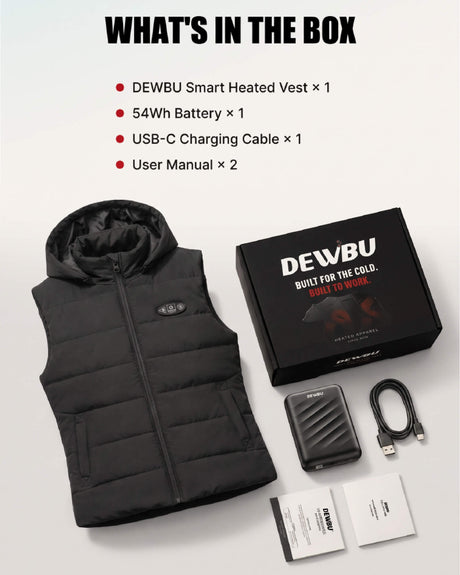Pre-Order | Women's AI-Powered Smart Heated Vest with 12V Battery Pack