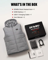 Pre-Order | Men's AI-Powered Smart Heated Vest with 12V Battery Pack