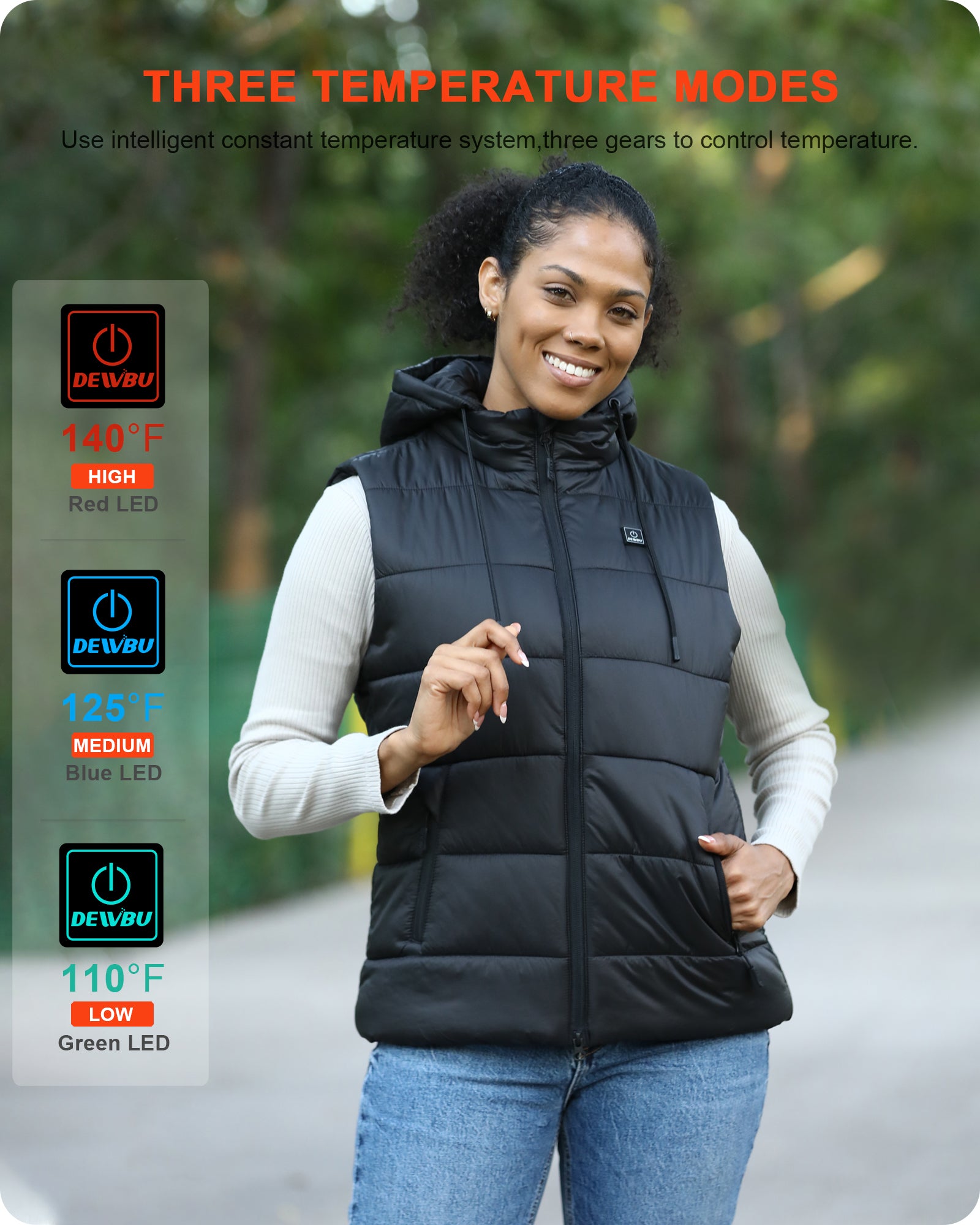 Women's battery 2024 heated vest