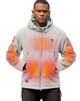 Men's Polar Fleece Heated Jacket With 12V Battery Pack