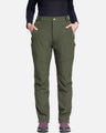 Women's Soft Shell  Heated Pants with 12V Battery Pack Fleece Lined