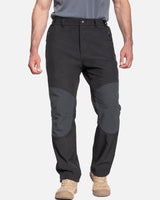 Men's Soft Shell  Heated Pants with 12V Battery Pack Fleece Lined - Black