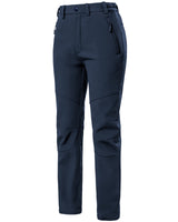 Women's Soft Shell  Heated Pants with 12V Battery Pack Fleece Lined -Dark Blue