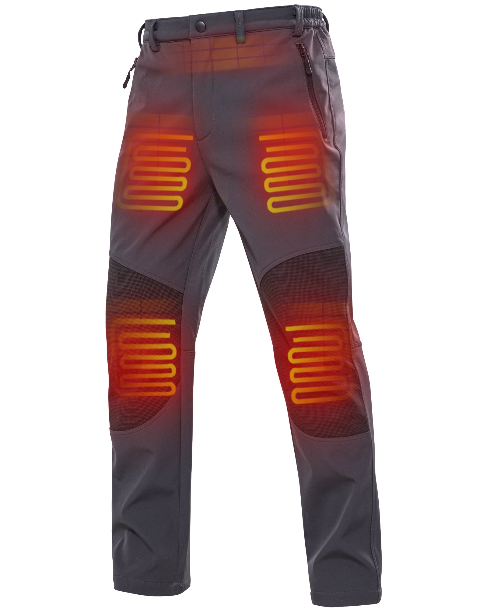 DEWBU® Men's Soft Shell Heated Pants with 12V Battery Pack Fleece