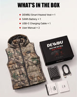 Pre-Order Men's AI-Powered Smart Heated Vest with 12V Battery Pack