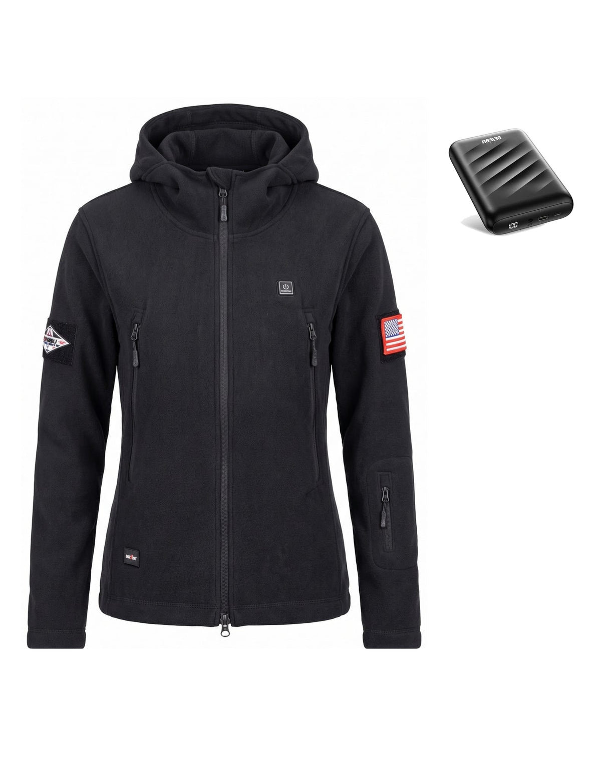 12V Women's Everyday-Comfort Fleece Heated Jacket & Extra Battery Bundle