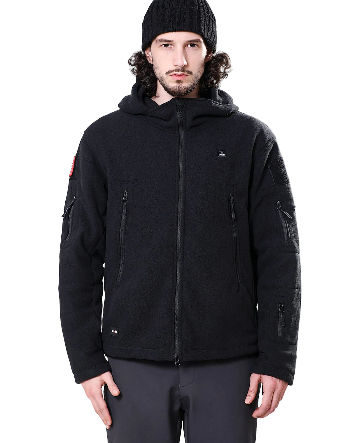 12V His & Hers Everyday-Comfort Fleece Heated Jacket & Extra Battery Bundle in Black